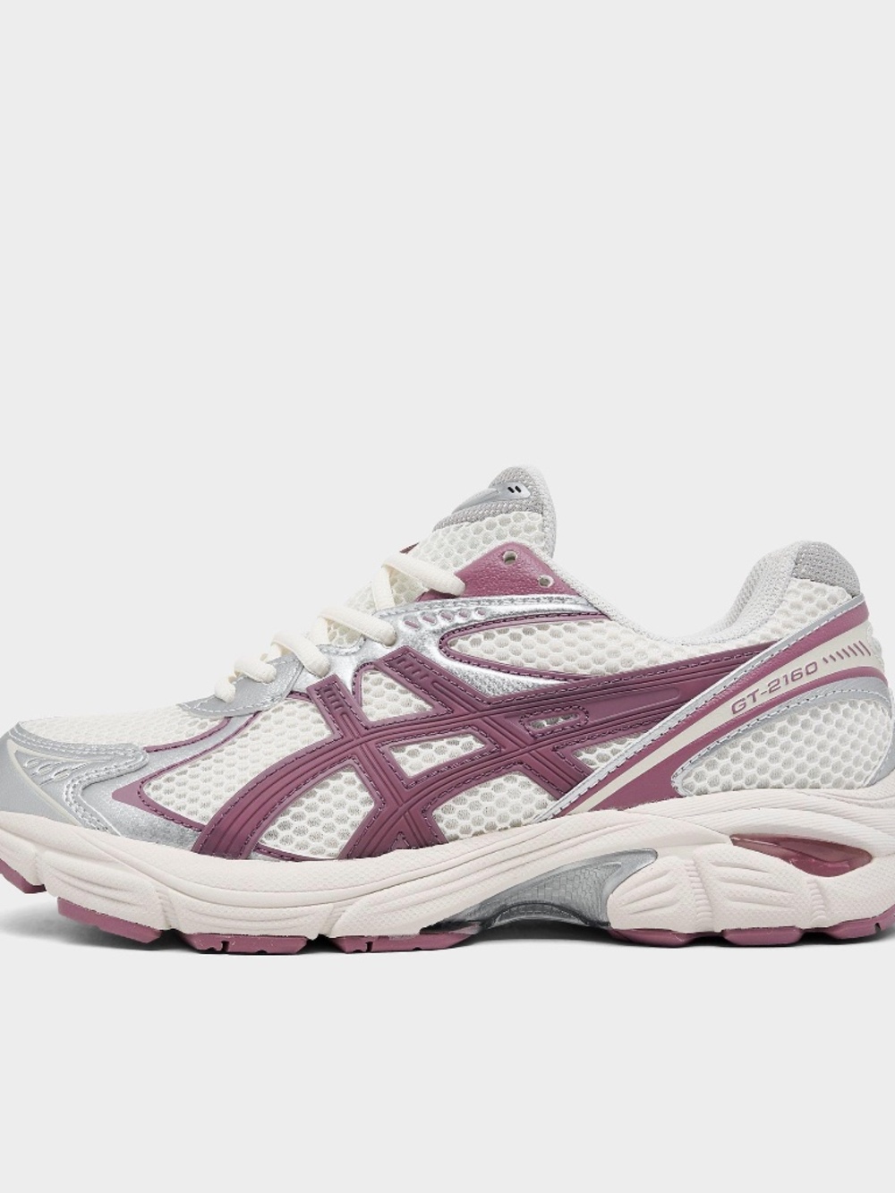 ASICS GT-2160 Women's Athletic Shoes White Purple Silver, Size 8